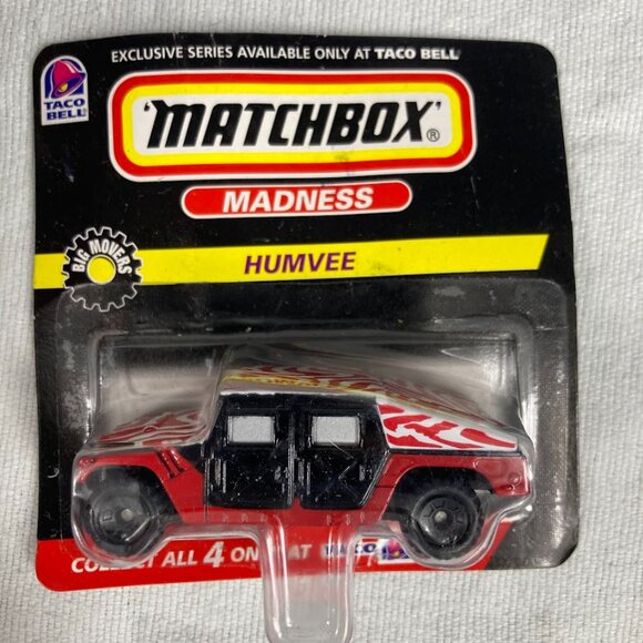 1998 MATCHBOX TACO BELL HUMVEE - VINTAGE MADNESS - Hotwheel Toy Car - Picture 1 of 6